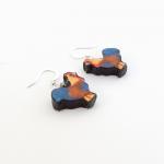 Polymer Clay Rooster Earrings
