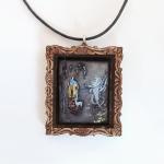 The White Fawn Fairy Tale Pendant And Cord..